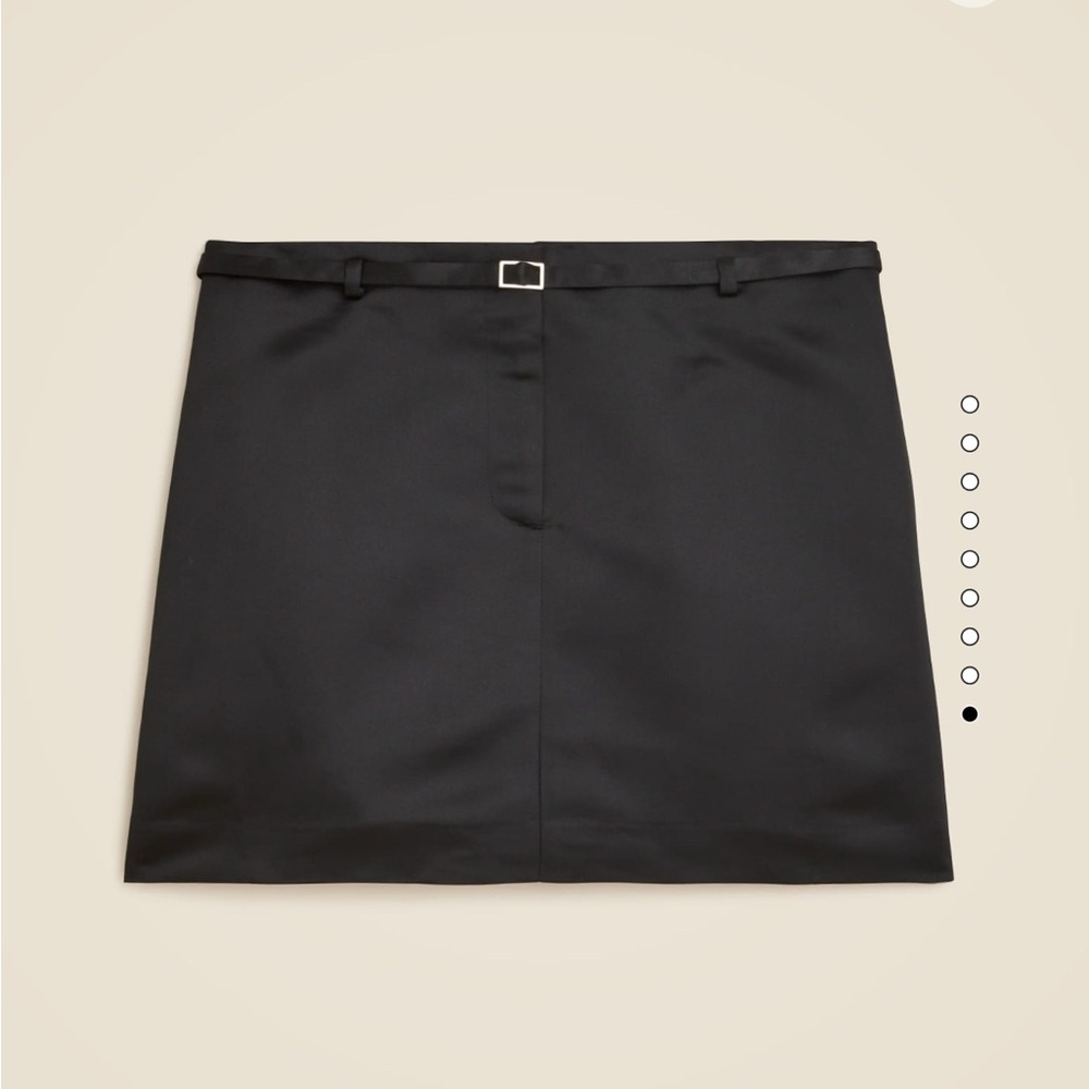 Women’s Belted Mini Skirt in Duchess Satin - J.Crew